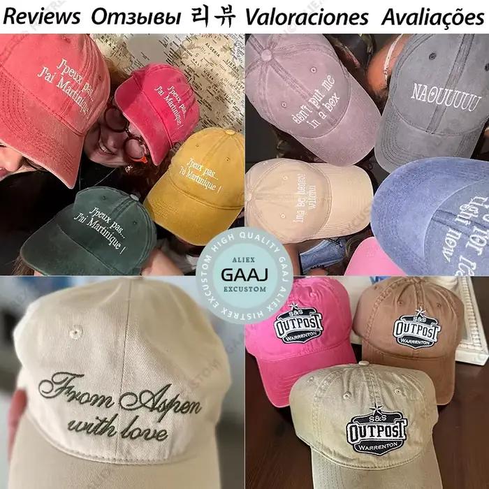 Casquette de baseball rétro personnalisable avec logo brodé et impression sur mesure pour homme et femme occasions décontractées et spéciales