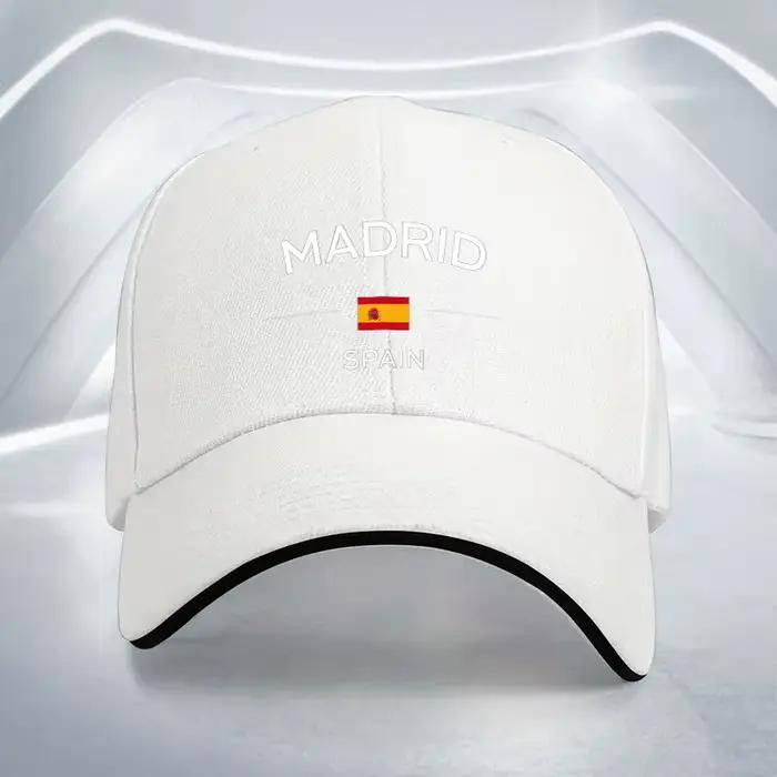 Casquette de baseball avec drapeau de Madrid