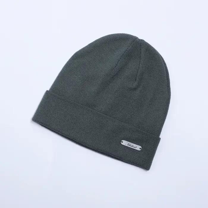 Bonnet en laine mérinos doux tricoté pour homme et femme