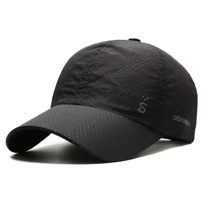 Chapeau de soleil pour hommes en plein air à séchage rapide et respirant pour la pêche d'été - Style casquette de baseball