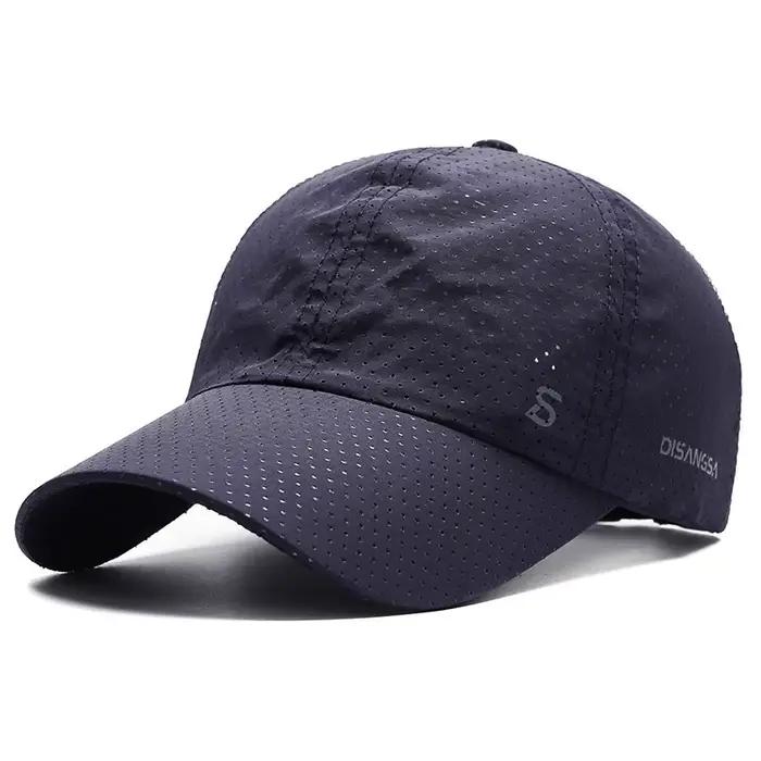 Chapeau de soleil pour hommes en plein air à séchage rapide et respirant pour la pêche d'été - Style casquette de baseball