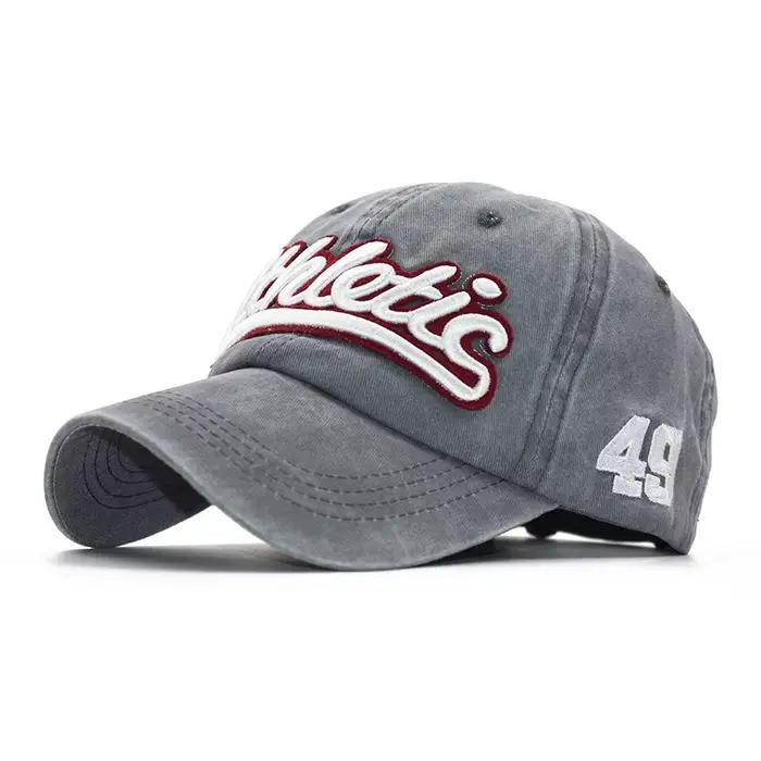 CNTANG casquette de Baseball pour hommes mode d'été coton lettre broderie Hip Hop chapeau Snapback décontracté en plein