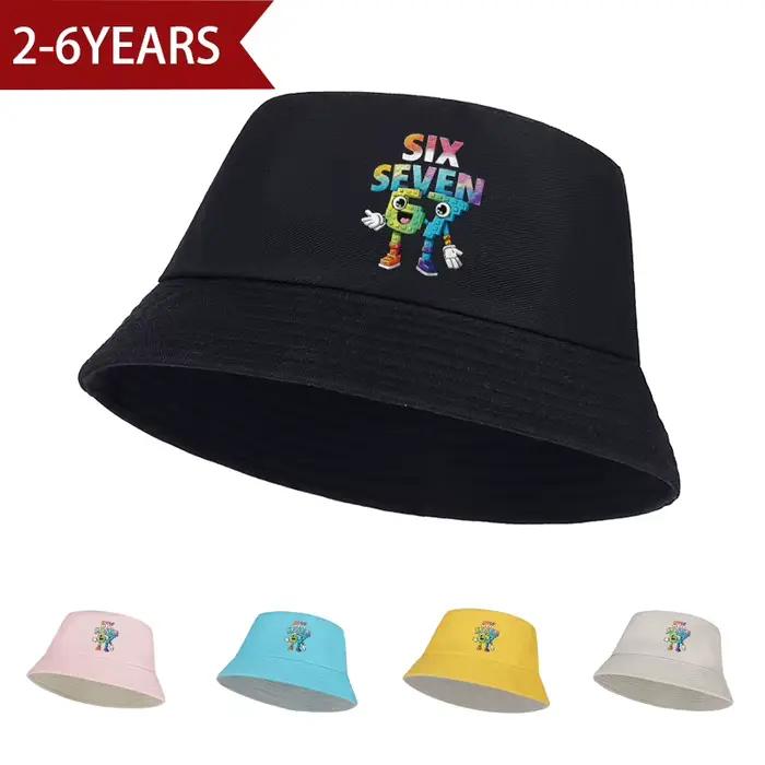 Chapeau de pêcheur respirant pour enfants aux motifs de dessins animés, chapeau de soleil réglable pour garçons et filles, accessoire de mode pour sorties et plage