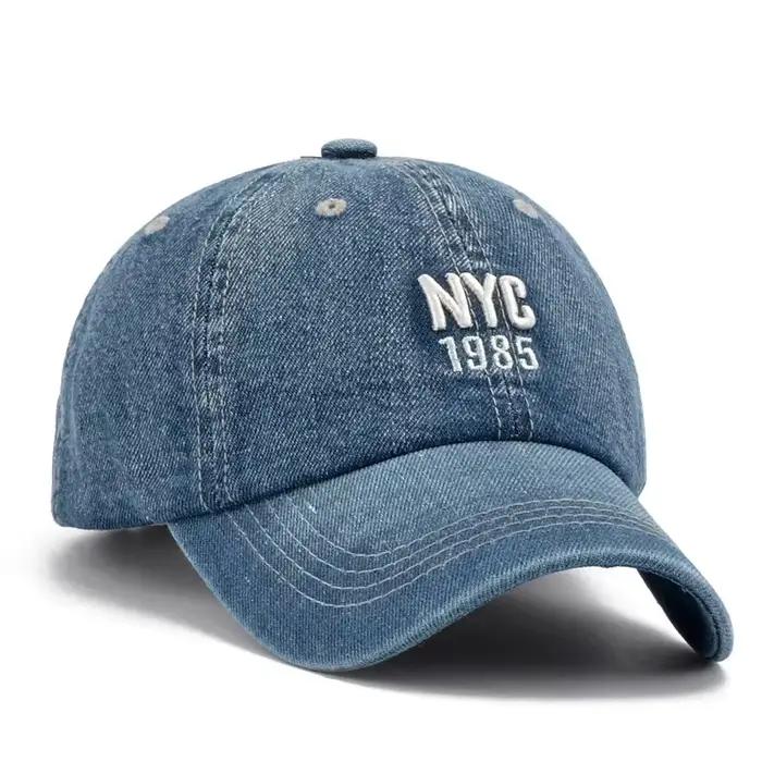Casquettes de baseball unisexes brodées NYC 1985