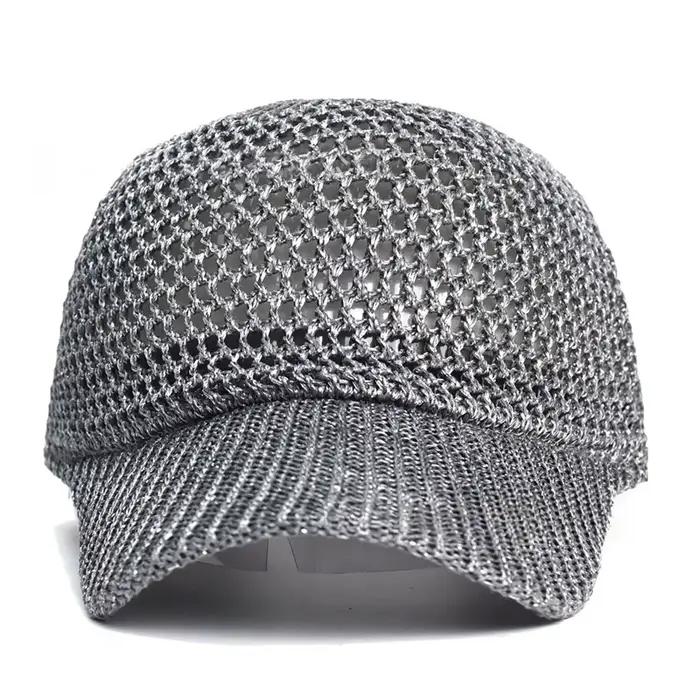 Casquette de baseball d'été avec protection solaire UV - Chapeau de pêche respirant en maille à visière pour les activités sportives et le camping en extérieur