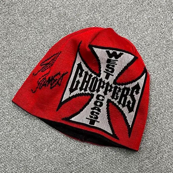 Nouveau bonnet tricoté gothique rétro foncé