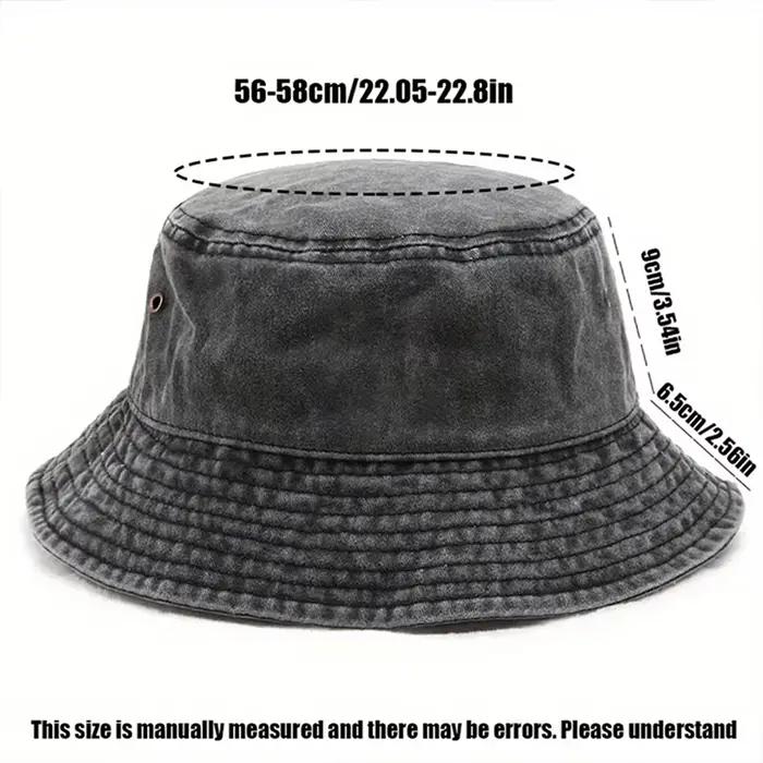 Chapeau seau délavé en coton personnalisé