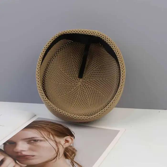 Béret d'été en maille viscosée bérets rigides pour femme décontractés style sport élégance étéOptionsResolver