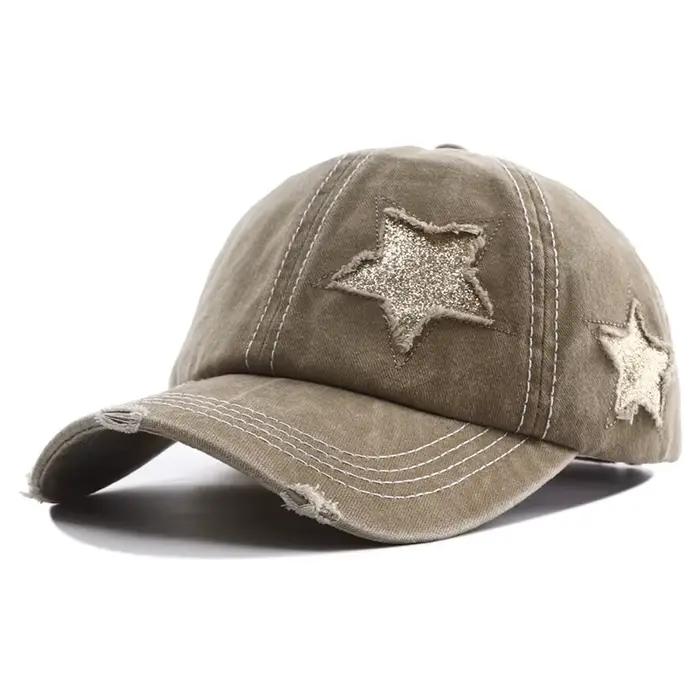 Casquette de baseball à queue de cheval haute pour femmes