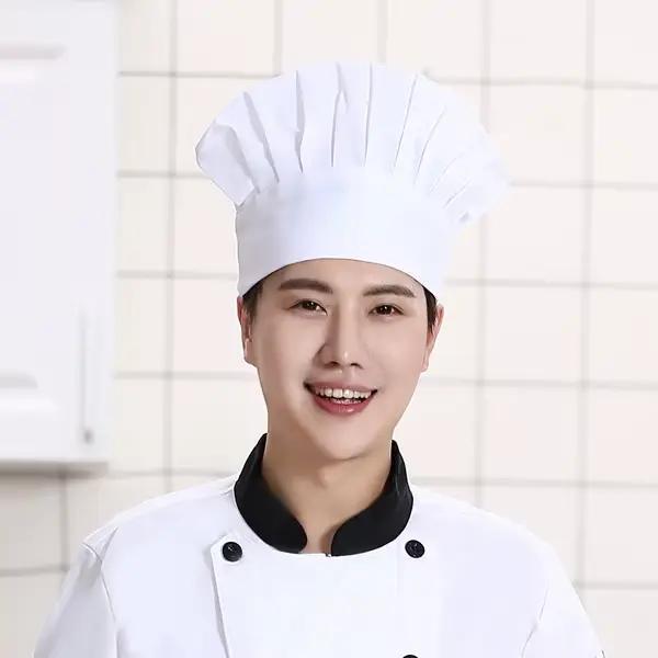 Chapeau de chef élastique pour cuisine