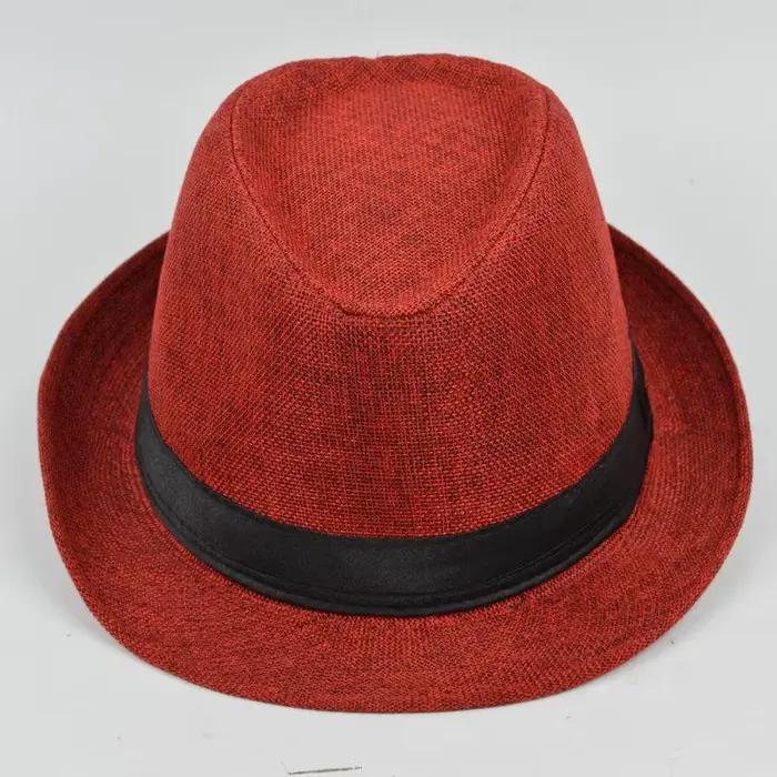 Chapeau haut de forme en coton et lin pour hommes
