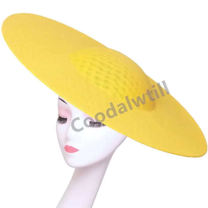 40CM Base de fascinateur grand chapeau haut de gamme mariage église