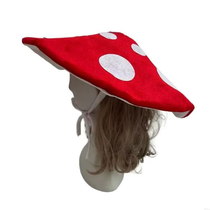 M3GA Chatte costume champignons uniques Chapeau doux pour fête à thème Halloween Party