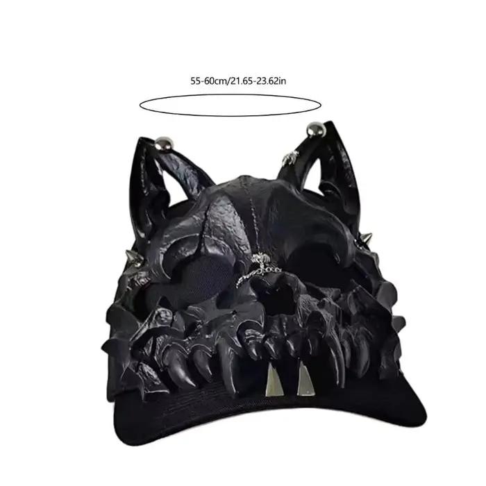 Casquette Baseball Série Sombre P9FE Forme Oreille Animal Gothique Pour Femmes Adolescents Activités Plein Air Occasions Spéciales