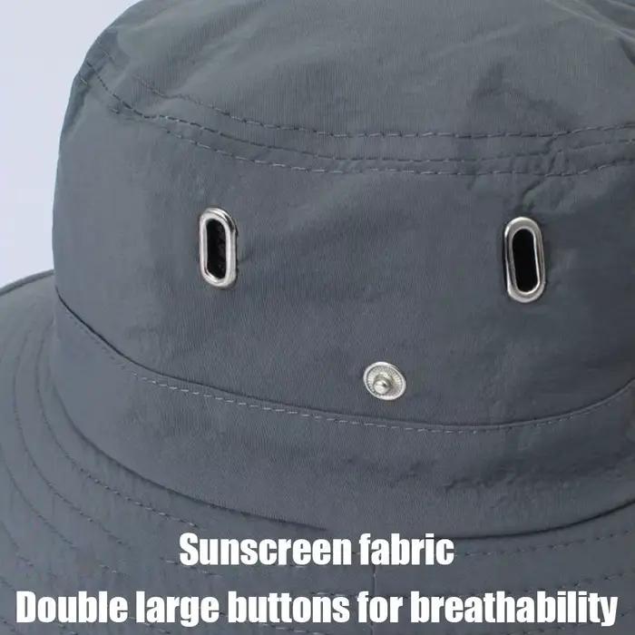 Chapeau de soleil d'été pour homme UPF 50+ à large bord