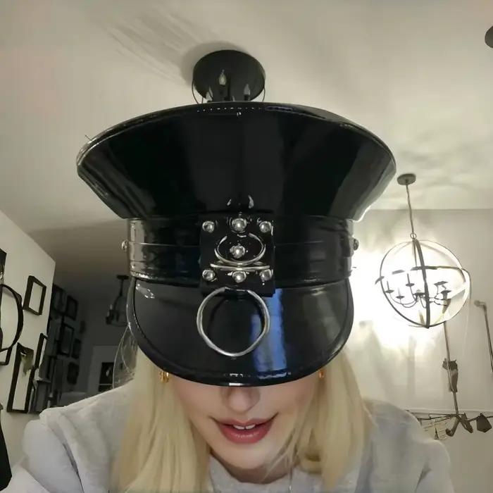 Chapeau de capitaine gothique steampunk en cuir noir pour homme et femme occasions spéciales mariage fête d'Halloween événements festifs