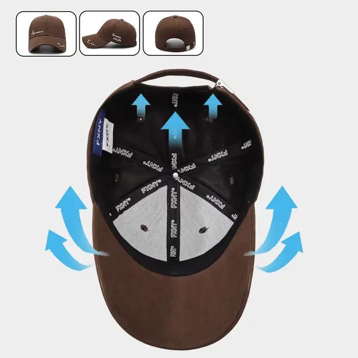 Casquette de baseball à visière profonde et large pour femme