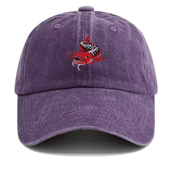 Casquette de baseball grise délavée pour homme