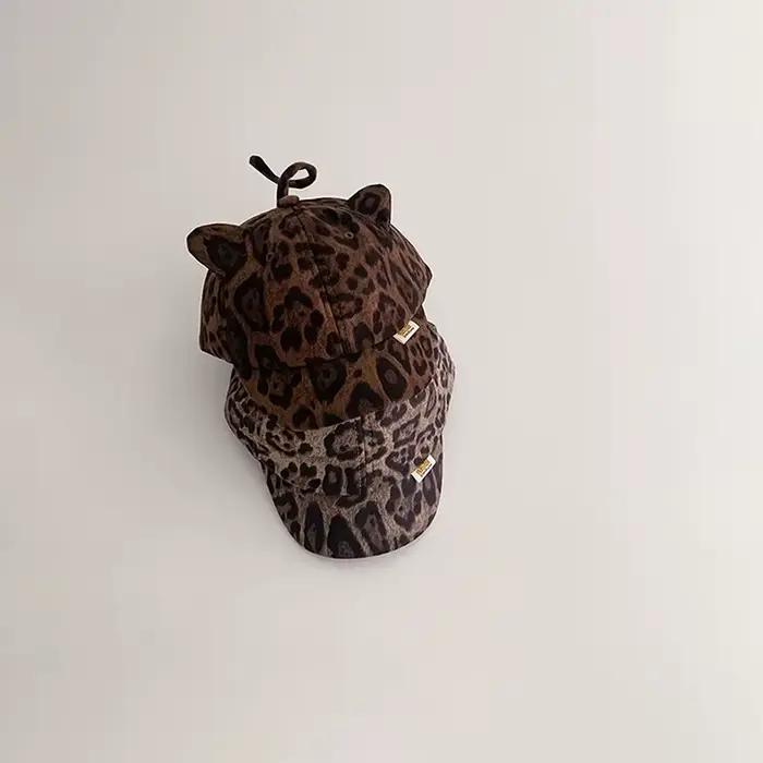 Casquette de baseball pour bébé avec oreilles de chat de dessin animé