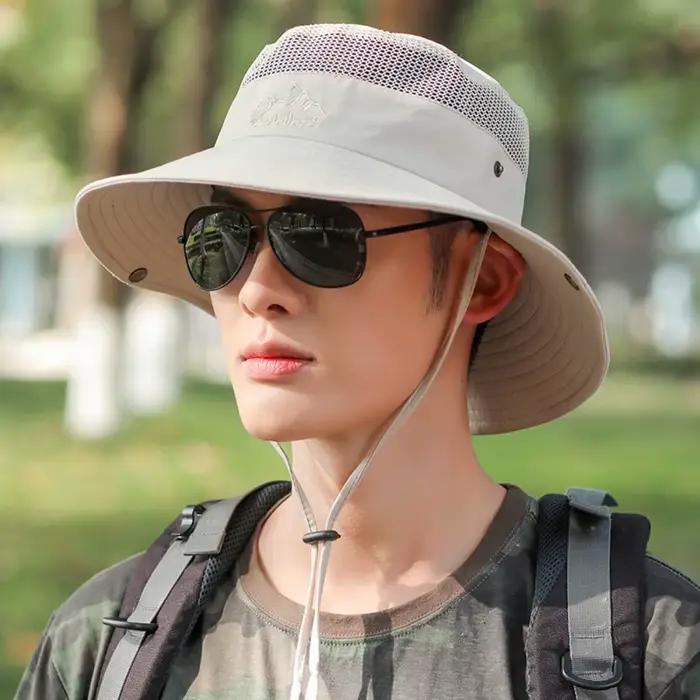 Chapeau de pêche portable pour hommes