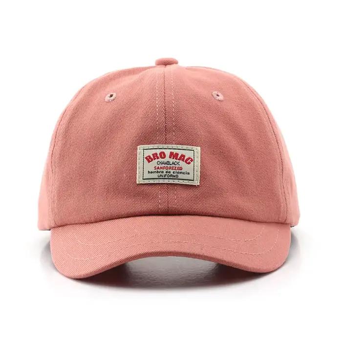 Casquette de baseball FS Fashion rouge et blanche à visière courte pour hommes
