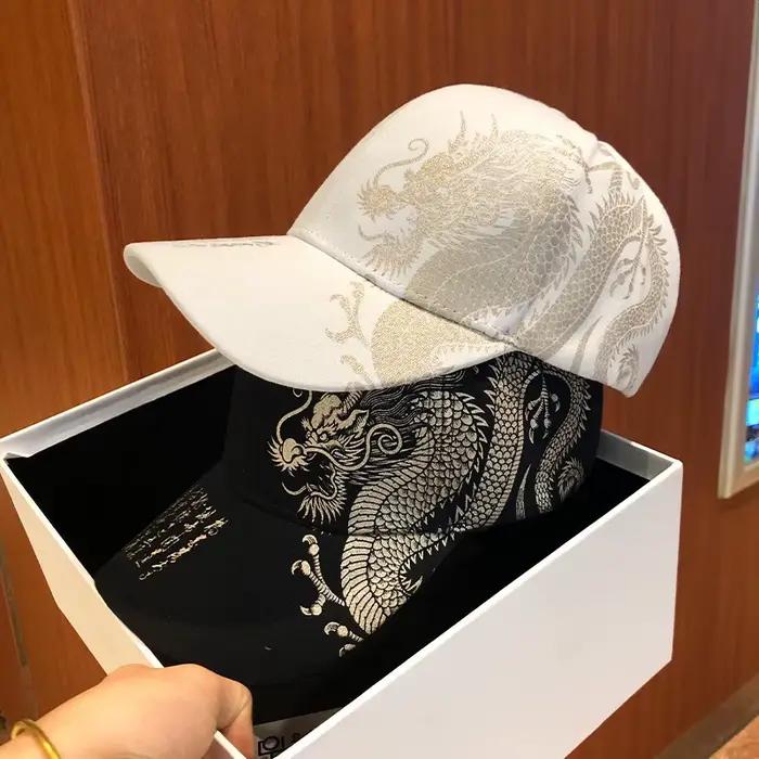 Casquettes de baseball imprimées dragon chinois