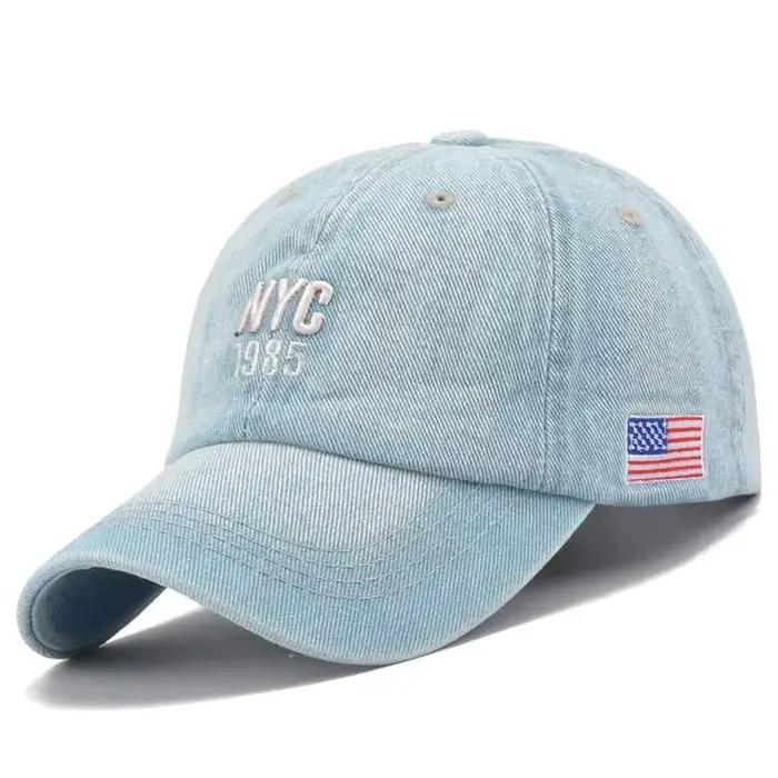 Casquettes de baseball unisexes brodées NYC 1985