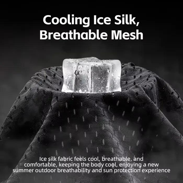 Casquette de protection solaire d'été RockBros rafraîchissante et respirante, deux façons de porter, adaptée au vélo et aux activités extérieures, pour homme