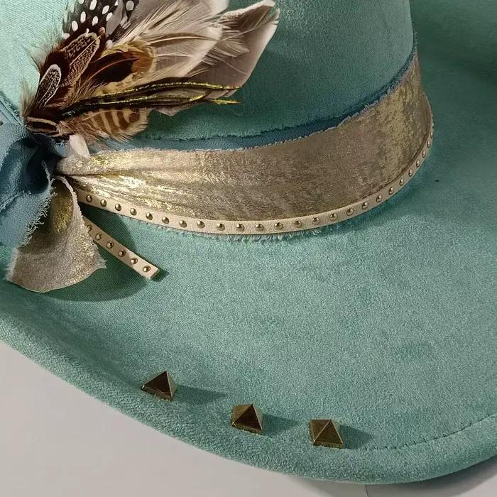 Chapeau en jean en daim pour hommes