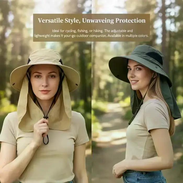 Chapeau de randonnée à large bord avec protection UV pour homme et femme, séchage rapide, tendance et polyvalent pour activités extérieures et voyages