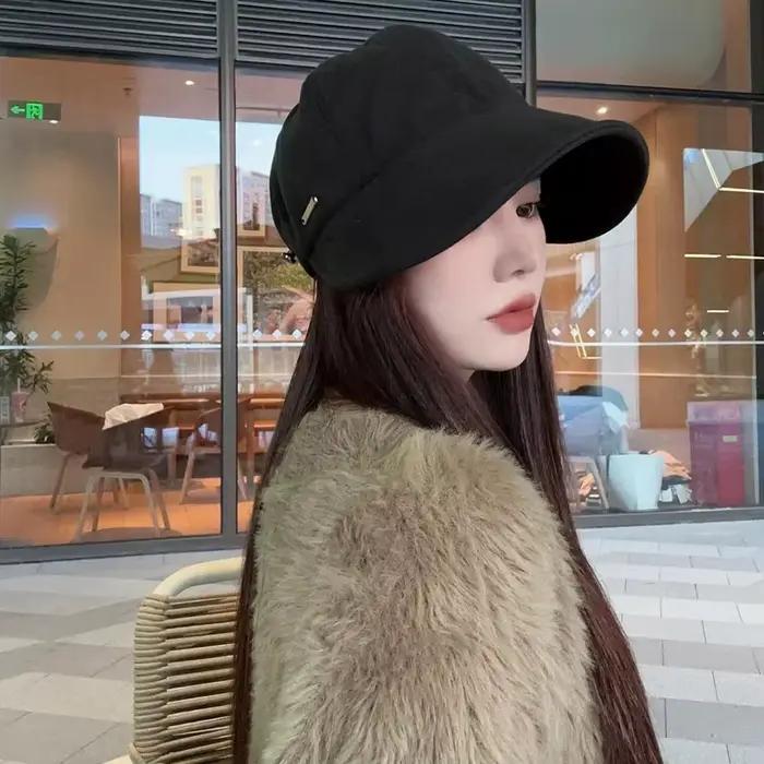 Chapeau de soleil d'été pour femmes en polyester, protection UV, casquette de baseball tendance pour plage, voyage et sport
