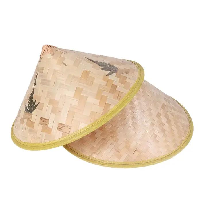 Chapeau de fermier de riz tissé à la main pour hommes et femmes