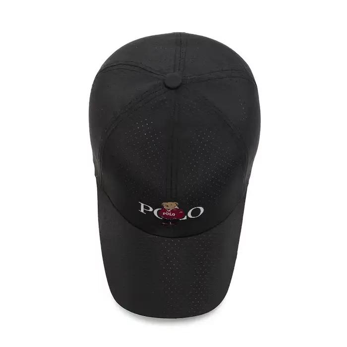 Casquette de baseball légère et respirante avec logo POLO BEAR accessoire d'été pour hommes et femmes polyvalente à séchage rapide pour l'extérieur et le sport occasions spéciales
