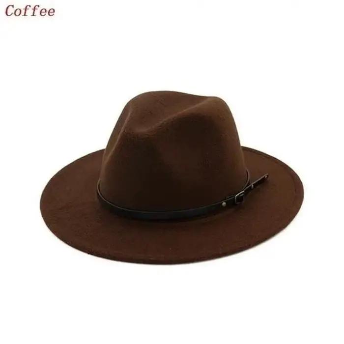 Chapeau Vintage à large bord pour hommes/femmes