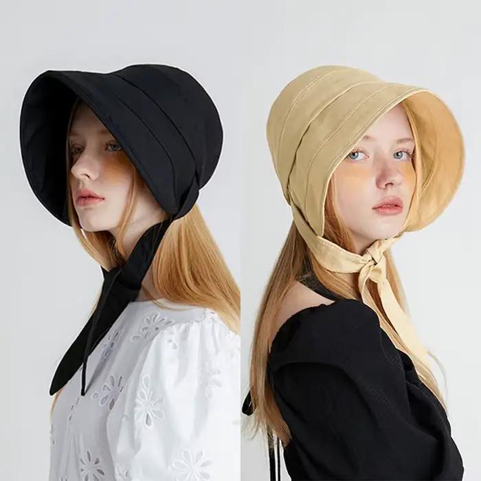 Chapeaux à nœud à large bord pour femmes