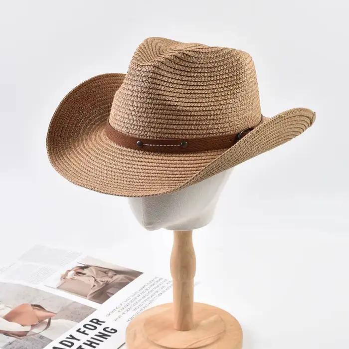 Chapeaux de paille Panama d'été pour femmes et hommes