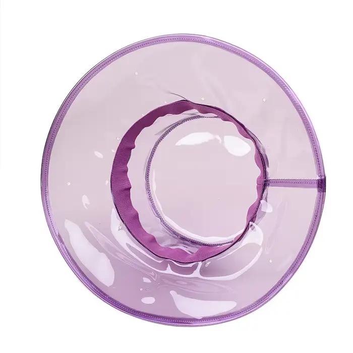 Chapeau de pluie Transparent en PVC