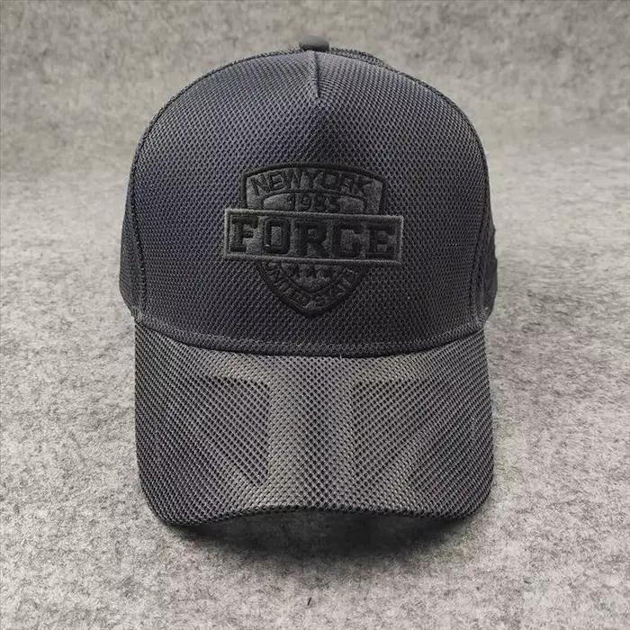 Casquette de baseball en maille pour hommes motif bouclier grandes tailles respirante été printemps sport extérieur