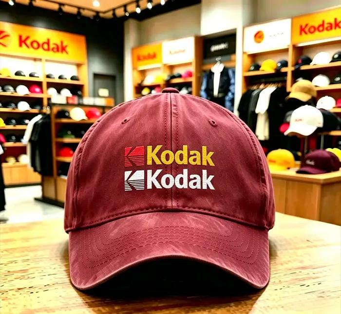 Casquette de baseball délavée avec logo Kodak 2026