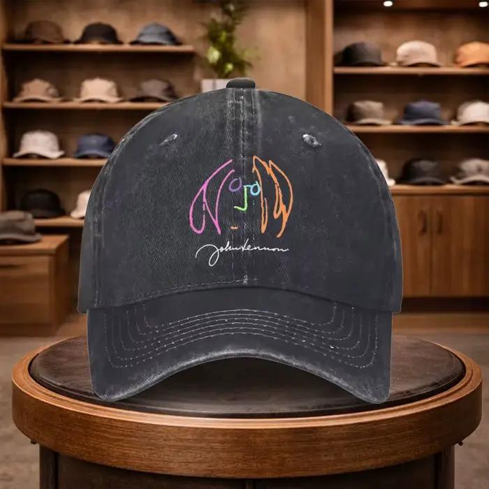 Casquette de baseball pour homme John Lennon avec motif abstrait coloré