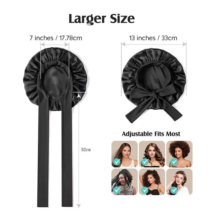 Bonnet de couchage en soie de mûrier Pure 100% pour femmes