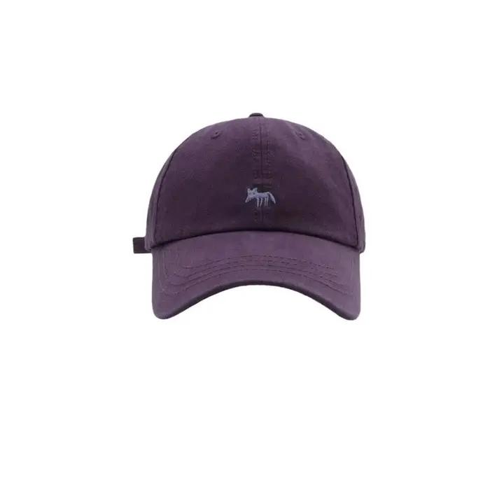 Casquette de baseball brodée Fox – Snapback unisexe de style coréen pour le visage de printemps et d'été
