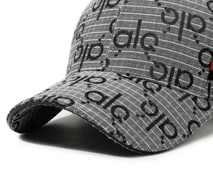 Casquette de baseball décontractée et polyvalente à visière rigide