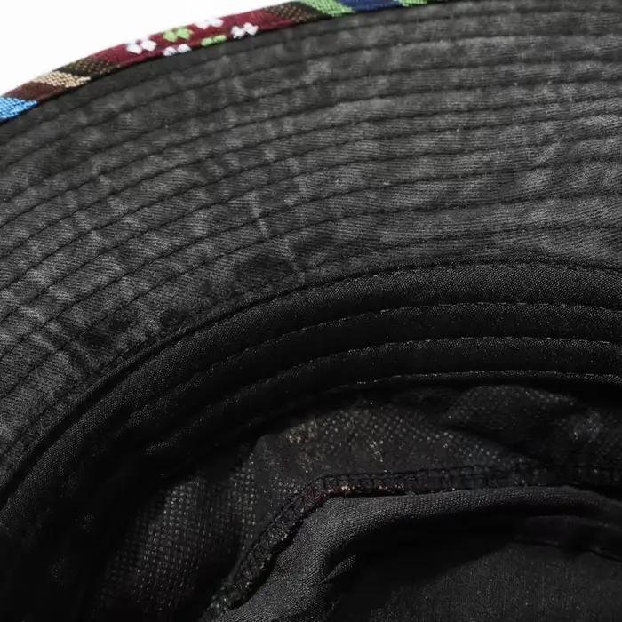 Chapeau de randonnée ethnique rétro délavé pour enfants