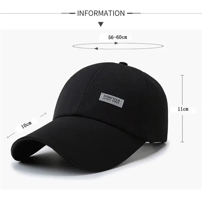 Casquette de baseball réglable unisexe avec bord large pour hommes et femmes protection solaire style sport polyester multicolor pour toutes les saisons et occasions décontractées