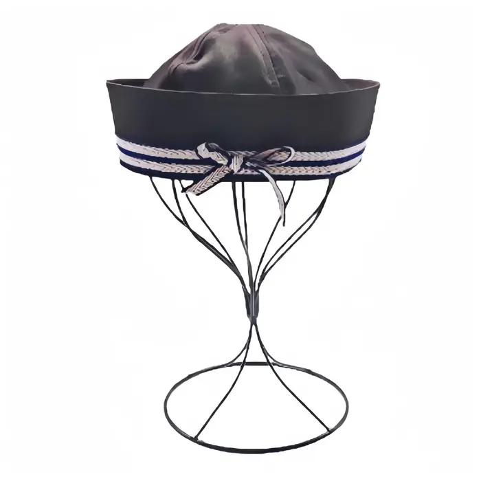 Chapeau de marin à nœud noir/rose pour cosplay de plage