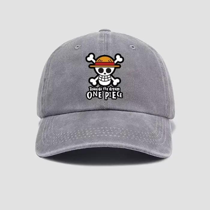 Casquette de baseball en coton doux imprimée One Piece