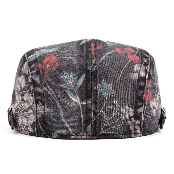 Chapeau de peintre imprimé Floral Vintage pour femmes