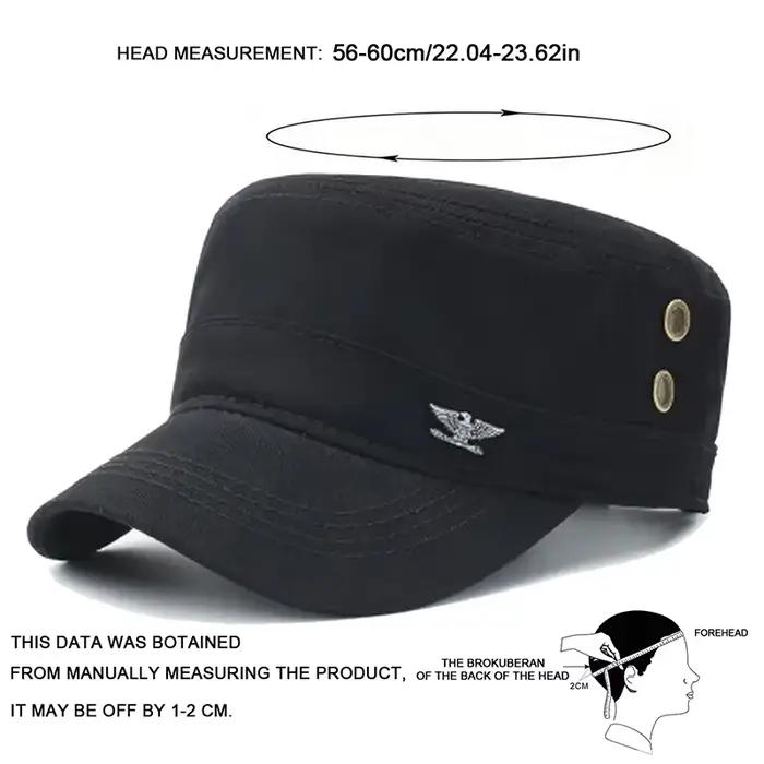 Casquette militaire en polyester pour hommes et femmes casquette de baseball printemps automne style décontracté occassions sportives et loisirs