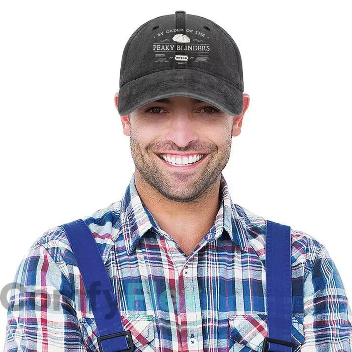 Peaky Blinders TV Retro - Text Graphic Art Design Baseball Cap Men Women Distressed Washed Sun Cap Outdoor Workouts Hat